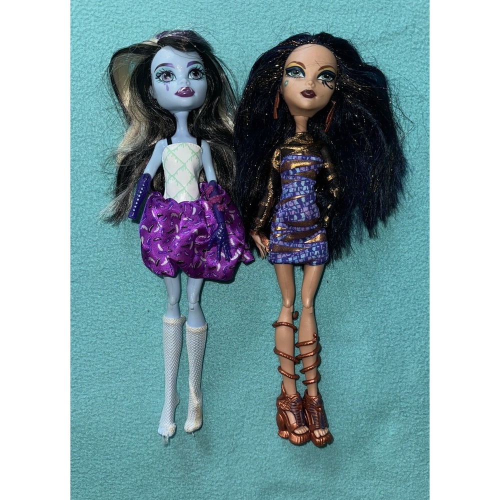 2 Monster High Sweet Scream Abbey Bominable & Boo York Cleo De Nile INCOMPLETE